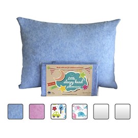 Little Sleepy Head Toddler Pillowcase 13 x 18-100% Cotton & Hypoallergenic (Blue Marble)