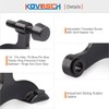 KOVOSCH 10 Pack Hinge Pin Door Stopper Black - Adjustable