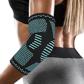 BONU Elbow Supporter, 1 Piece, Large Size, For Elbows, Tennis Elbow, Muscle Training, Daily Life, Housework, Desk, Work, Sports, Volleyball, Baseball, Breathable, Anti-Slip, Washable, Hygienic,