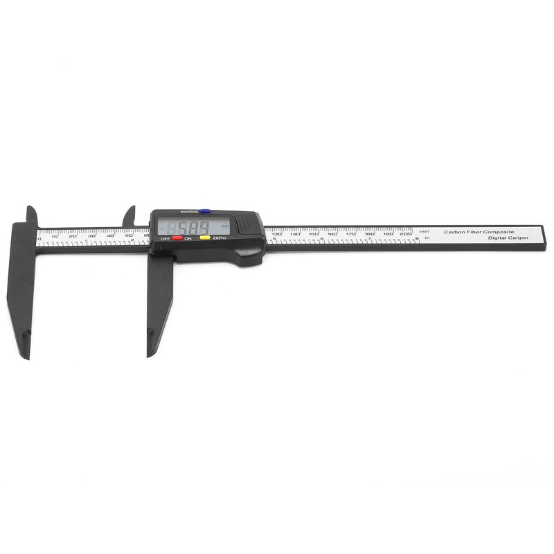 200mm Carbon Electric Digital Caliper Ruler with Large LCD Screen