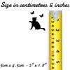 Pack of 3 Cute Pet Cat Chasing Butterflies Waterproof Vinyl