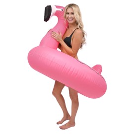 GoFloats Flamingo Pool Float Party Tube, Float In Style (for Adults and Kids)