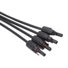 One Pair Solar Panel Adapter Y Branch 1 to 4
