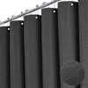 BTTN Grey Extra Long Shower Curtain, 72x96 Inch Long Linen