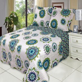 Blancho Bedding Julia Cool Oversize Coverlet Set King/Calking Size 3PC