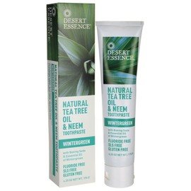 Desert Essence Toothpaste, Tea Tree, Mint, 6.25 oz.