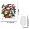 Abillyn Flower Basket Diamond Painting Tabletop Ornaments Kit, DIY 5D