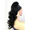 Wavy, long ponytail hairpiece extension: Casey ash blonde #24