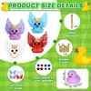 4pcs Angel Rubber Duck Car Decor with Glitter Wings (Purple/Blue/Red/White)