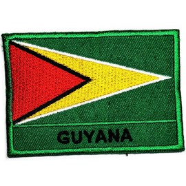 Guyana Flag Country Patch Flag Military Tactical Embroidered Sew On Iron On Patch for Jeans, Jackets, Bags, Vest, Arts and Crafts (14)
