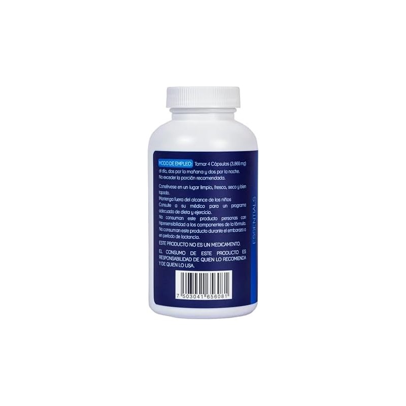 NLS Essentials GLICINATO DE MAGNESIO 120 cápsulas Alta Absorción Cápsulas