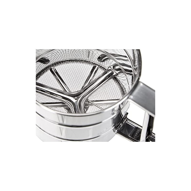 IBILI" Bistrot Flour Sifter, Stainless Steel Silver, 10 x 10
