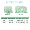 SoarDream Green Table Cloth: Rectangle Tablecloth Satin Table Cloths 90x90