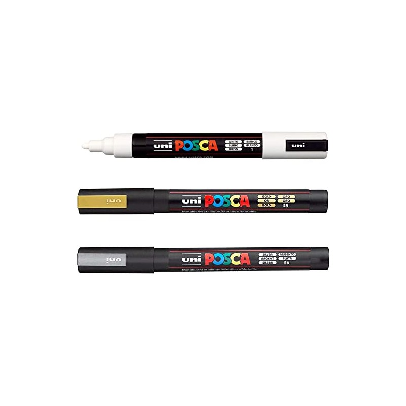 Posca PC-5M Paint Marker Art Pens - 1.8-2.5mm Nib -