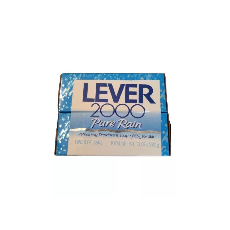 LEVER 2000 PURE RAIN 5 oz Deodorant Soap Bar Pack