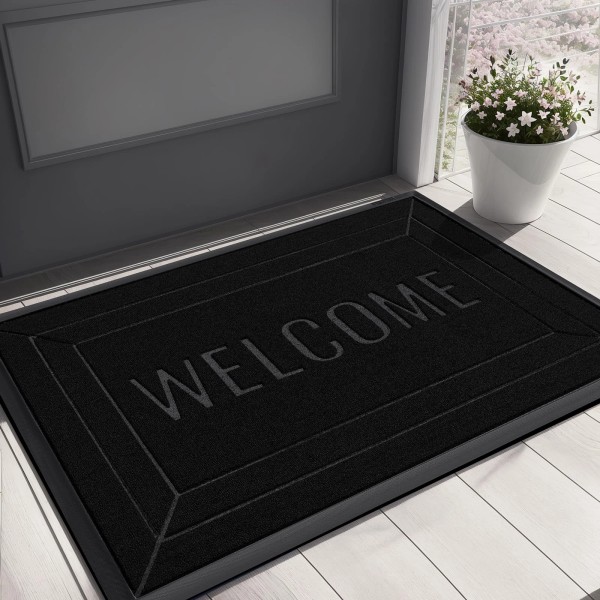 ZTIONHD Front Door Mat Outside/Indoor Entrance - 17x29.5 inch Welcome