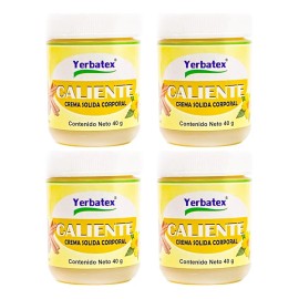 Pack 4 Pomadas Caliente Frasco De 40g C/u Hierbas