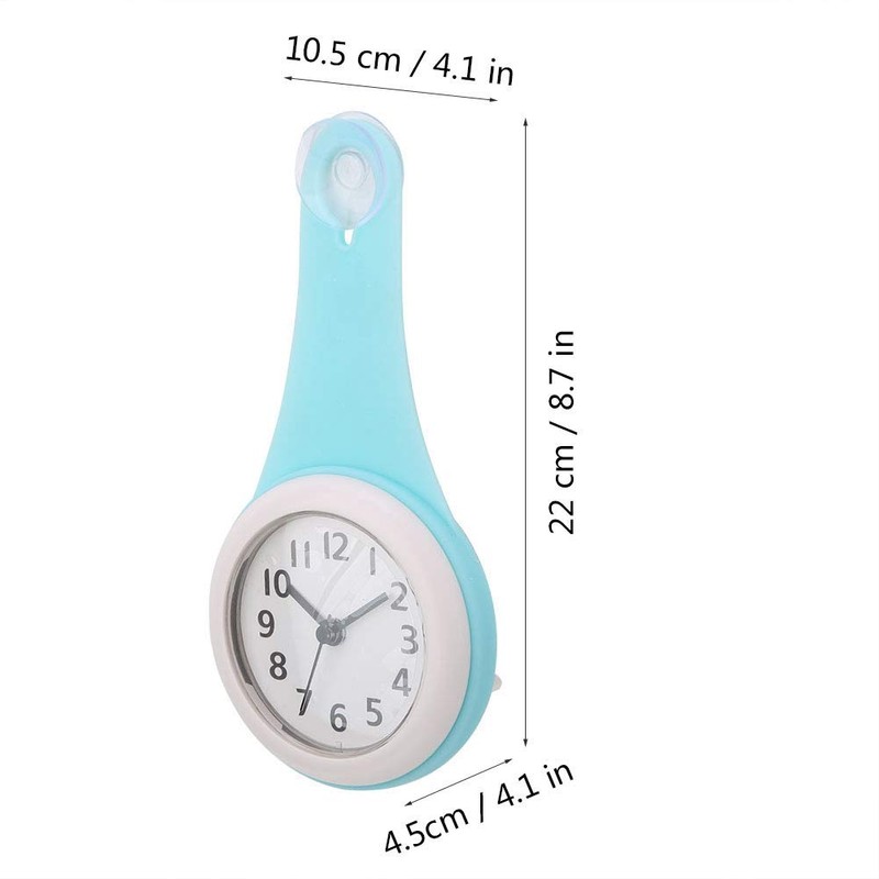 Waterproof Hanging Bathroom Kitchen Clock, Home Decoration, World Time, for