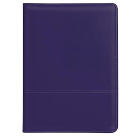 Gorbado A5 Padfolio Business Portfolio Folder,Junior Size Document Folder Organizer, Padfolio with Interior Pocket and Pen Loop, 5 x 8 Writing Pad Included, Dark Purple
