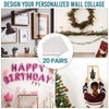 TAILI Picture Hanging Strips Heavy Duty, Medium 20 Pairs (40