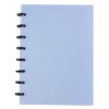 Eagle Discbound Subject Notebooks, 60 Sheets Ruled/Lined Pages,Poly Cover (Blue)