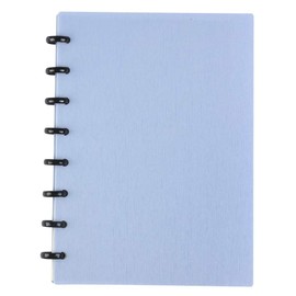 Eagle Discbound Subject Notebooks, 60 Sheets Ruled/Lined Pages,Poly Cover (Blue)