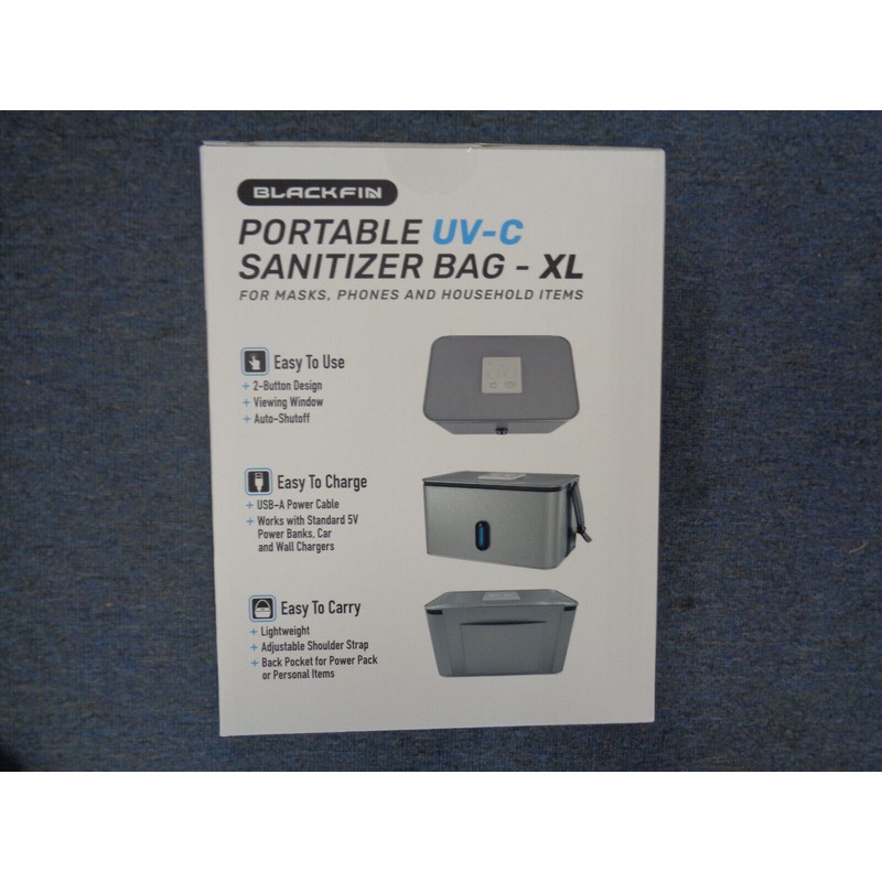 BlackFin Portable UV-C Sanitizer Bag - XL - Brand New