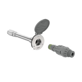 Aquor House Hydrant V1+ Frost Free Outdoor Faucet, Anti Siphon Valve with Quick Connect, Frost Proof Hose Bib Flush Wall Faucet, Slate Gray