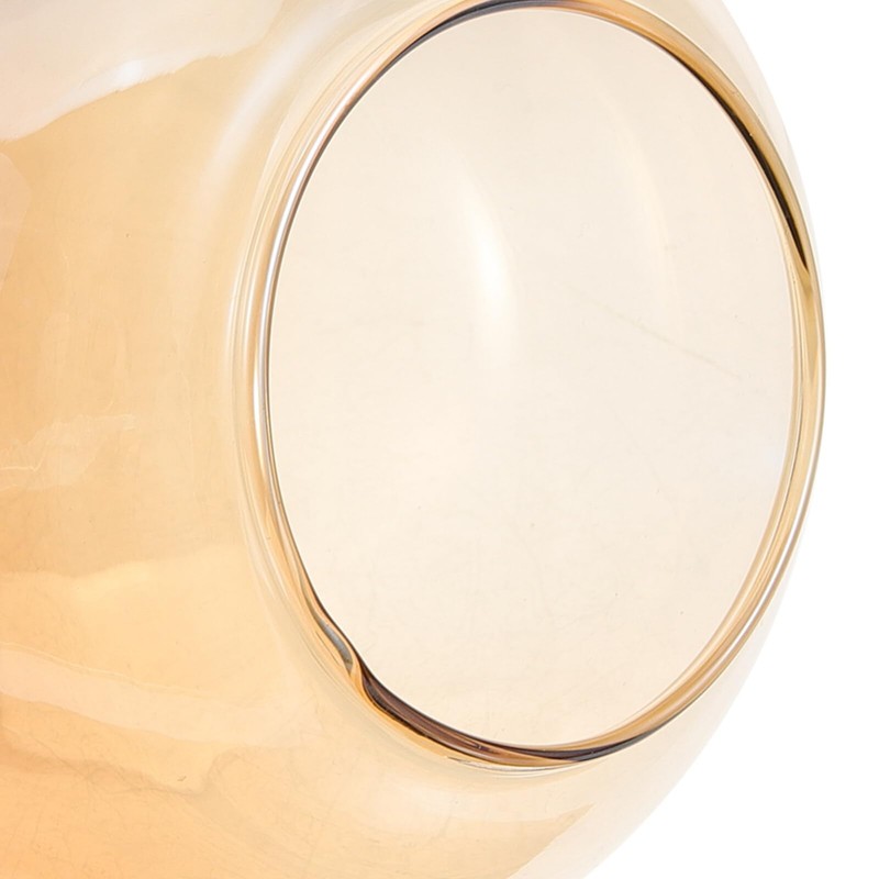Glass Globe Lamp Shade Amber Round Lamp Cover Globes Transparent