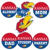 Desert Cactus The University of Kansas Sticker Jayhawks KU Vinyl Decals Laptop Water Bottle Car Scrapbook (Round Family)