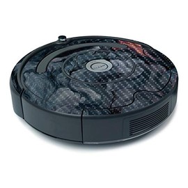 MightySkins Carbon Fiber Skin for iRobot Roomba 675 Minimal Coverage - Storm Cloud | Protective, Durable Textured Carbon Fiber Finish | Easy to Apply, Remove, and Change Styles | Made in The USA