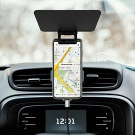 2 PCS Clip-on Phone Sunshade, Adjustable Phone Screen Umbrella, Portable Foldable Phones Sun Protector, Easy Installation, Universal Fit for Outdoor Use and Sun Protection