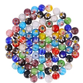 EXCEART Cuentas De Bricolaje Redondas De Esmalte De Colores 200 Piezas 0.23In Accesorios Para Pulseras Collares Material Para Bisutería Diy Set Para Armar Pulseras