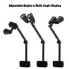 LURMMUE Dual Reptile Lamp Stand with Suction Cups, Adjustable Bracket