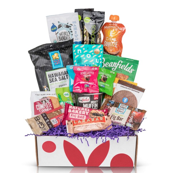 Happy Birthday Snacks Gift Box: Premium Healthy Snack Assortment Sweet & Savory Snacks, Low Sugar Treats Birthday Gift for All Ages