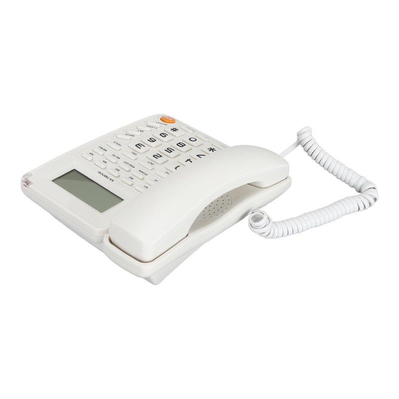 Desktop Telephone Big Button Corded Landline Telephone 16 Bit HD