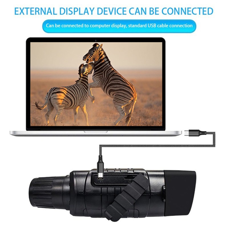 HD Binoculars Infrared Night View 1080P 5X Telescope with LED