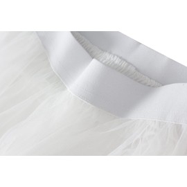 YILEEGOO Women's Tulle Skirt High Waist Tiered Layered Mesh Ballet Prom Party Tulle Tutu A-line Midi Skirt