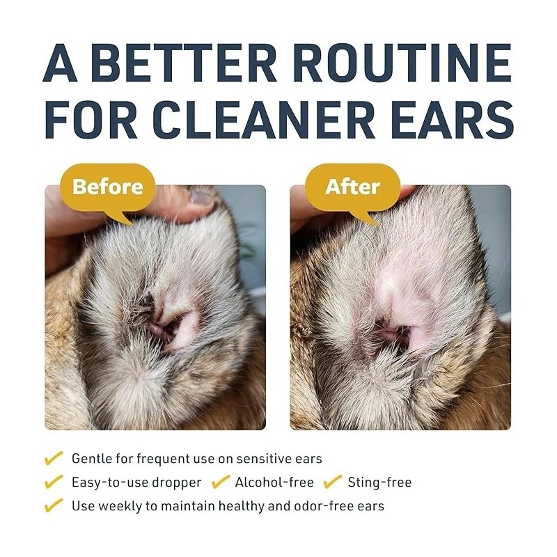 N/A Ear Cleaner for Dogs & Cats – Limpiador de