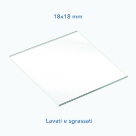 AIESI® Cover Glasses Microscope Size 18 x 18 mm (Pack of 100)