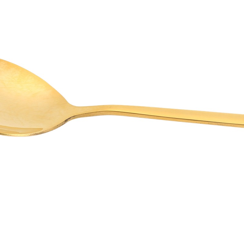 Gold Soup Spoon Polishing Process Rust Prevention Brass Table Spoon