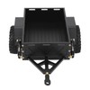 RC Car Hitch Trailer Aluminum Alloy Antislip Rubber Tire Rustproof