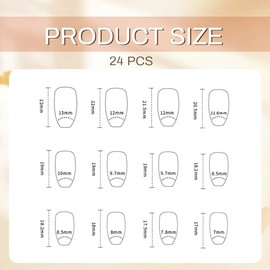 GlamRays 24 St√ºck Pink Katzenaugen Press on Nails Mittel-Koffein Falscher Nagel Gl√§nzend Falscher Nagel Mit Glitzer-Design Voll Abdeckung Klebender Nagel