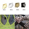100Pcs Square Rivets 8mm Pyramid Punk Studs Spike Rivets for