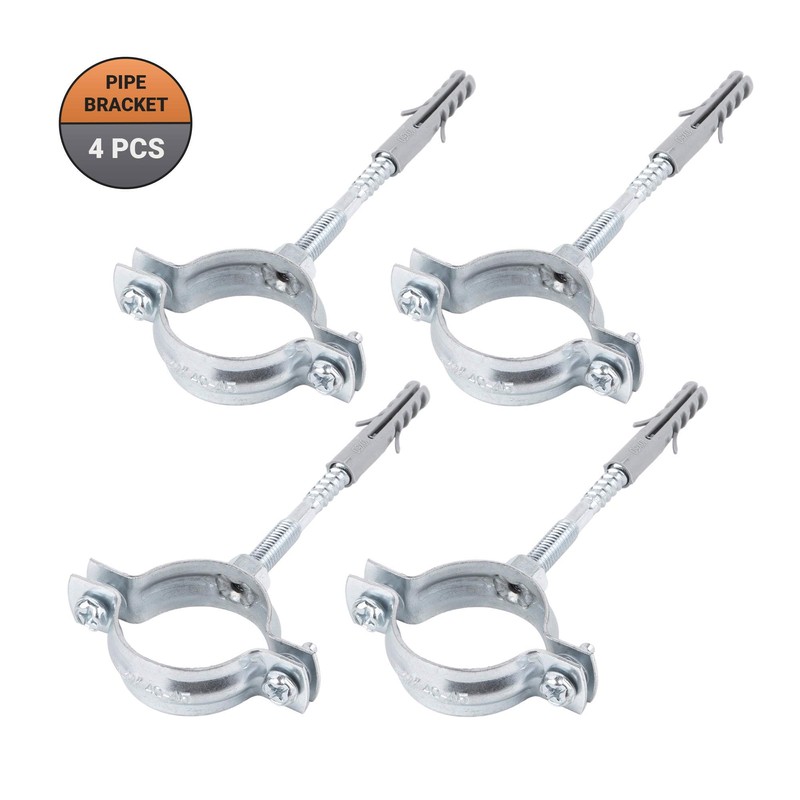 Specialist Pipe Bracket (Pack of 4) Metal Pipe Brackets Clamps