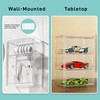 3 Tier Acrylic Display Case for Figures, Stackable Clear Storage