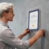 NIUBEE Diploma Frame 8.5x11-4mm Clear Acrylic Floating Document Frame