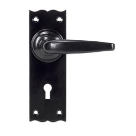 From the Anvil Black Oak Lever Lock Set