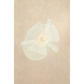 BABEYOND Fascinators Hats for Women - Tea Party Kentucky Hat Derby Flower Organza Headband Elegant Wedding Party Bride Hat Beige