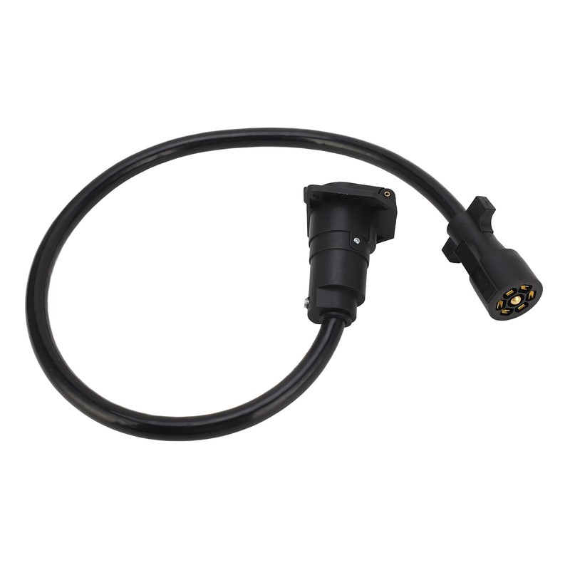 Trailer Extension Cord 7 Way 3ft Double Prong Male Plug